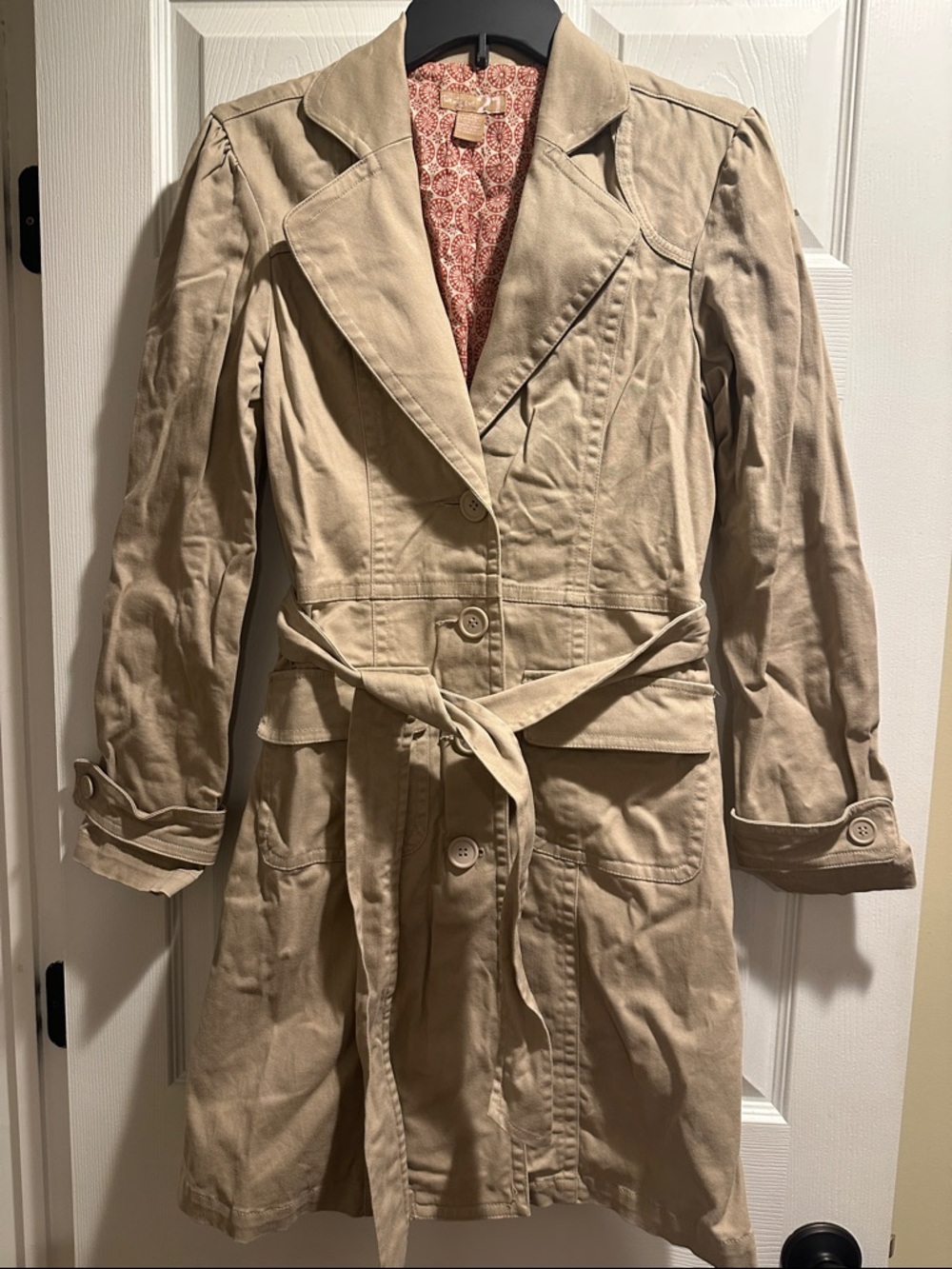 Forever 21 Tan Trench Coat with Self-Tie Belt